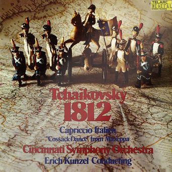 CZAJKOWSKI  1812 OVERTURE, CAPRICCIO ITALIEN, COSSACK DANCES - Cincinnati Symphony Orchestra - LP