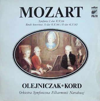 MOZART - Symfonia C-dur K.V. 338, Orkiestra Symfoniczna Filharmonii Narodowej - LP