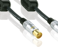 PROFIGOLD - Kabel antenowy wtyk/gniazdo 100Hz PGV8929 - 10m