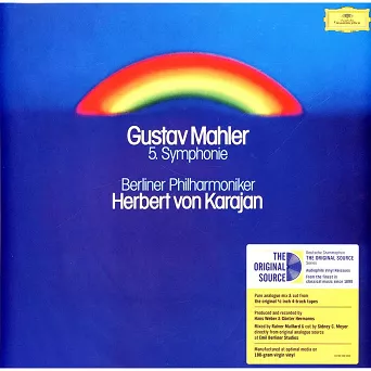 MAHLER, GUSTAV - 5.SYMPHONIE  BERLINER PHILHARMONIKER - HERBER VON KARAJAN 2LP