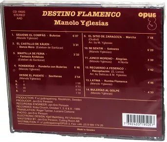 YGLESIAS, MANOLO - DESTINO FLAMENCO - CD