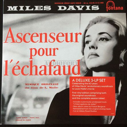 FONTANA - MILES DAVIS: Ascenseur Pour L'Échafaud, 3LP, 10