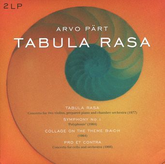 VINYL PASSION - Arvo Pärt ‎– Tabula Rasa, 2LP