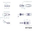 ATOHM WT-STU-SET zestaw złączy głośnikowych - 2