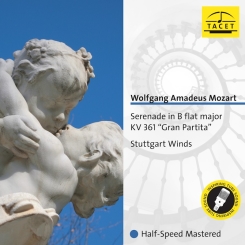 TACET - MOZART: Serenade in B flat Major KV 361 "Gran Partita",  Stuttgart Winds - LP