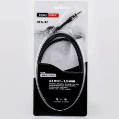 EAGLE CABLE DeLuxe - Mini Jack 3,5mm/Mini Jack 3,5mm dł. 0,8m