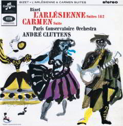 COLUMBIA - BIZET: L'Arlésienne Suites 1 & 2 / Carmen Suite, Paris Conservatoire Orchestra, André Cluytens - LP
