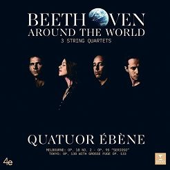 ERATO - BEETHOVEN AROUND THE WORLD, 3 String Quartets - Quatuor Ébène - 2LP