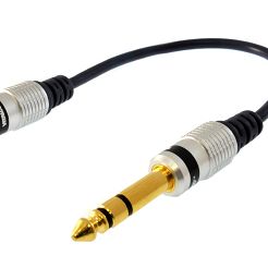 VITALCO - 06403 przejściówka jack stereo wtyk 6,3mm - gniazdo 3,5mm (PGMJWDJ) na kablu - 0,2m