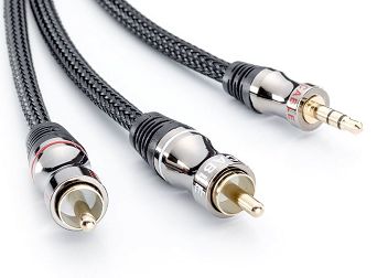 EAGLE CABLE DeLuxe - Mini Jack 3,5mm/2RCA dł. 3,2m