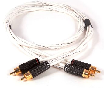 BLACK RHODIUM TWIST RCA 1m