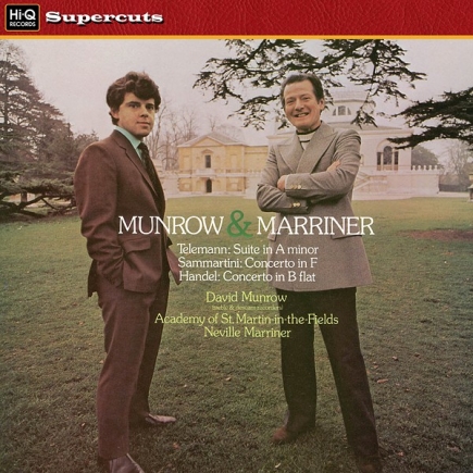 HI-Q RECORDS - Telemann, Sammartini, Handel - Munrow/Marriner - LP