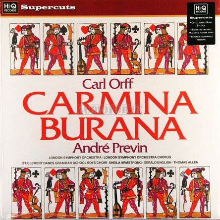 HI-Q RECORDS - CARL ORFF: Carmina Burana, London Symphony/Andre Previn - LP