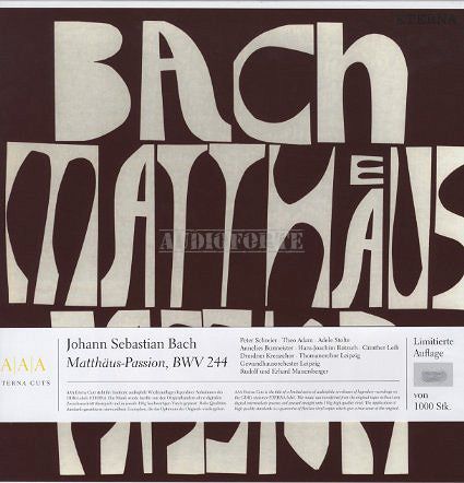 ETERNA - BACH: Matthäus-Passion, BWV 244 - BOX SET 4LP