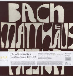 ETERNA - BACH: Matthäus-Passion, BWV 244 - BOX SET 4LP