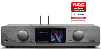 ATOLL SDA200 SIGNATURE, Black, All-In-One - streamer, wzmacniacz, DAC (Qobuz, Tidal, Deezer, Spotify), Roon Ready