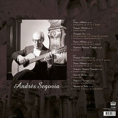 SEGOVIA, ANDRES  -  MASTER OF THE CLASSICAL GUITAR   180 gram coloured LP